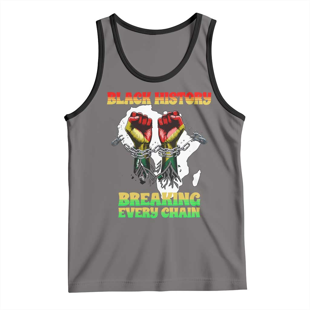 African American Civil Rights Gift Tank Top Breaking Every Chain - Wonder Print Shop