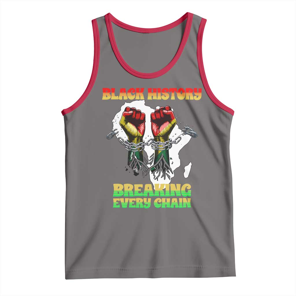 African American Civil Rights Gift Tank Top Breaking Every Chain - Wonder Print Shop