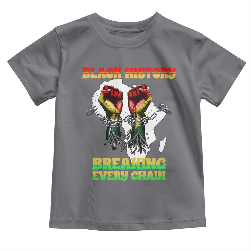 African American Civil Rights Gift Toddler T Shirt Breaking Every Chain - Wonder Print Shop