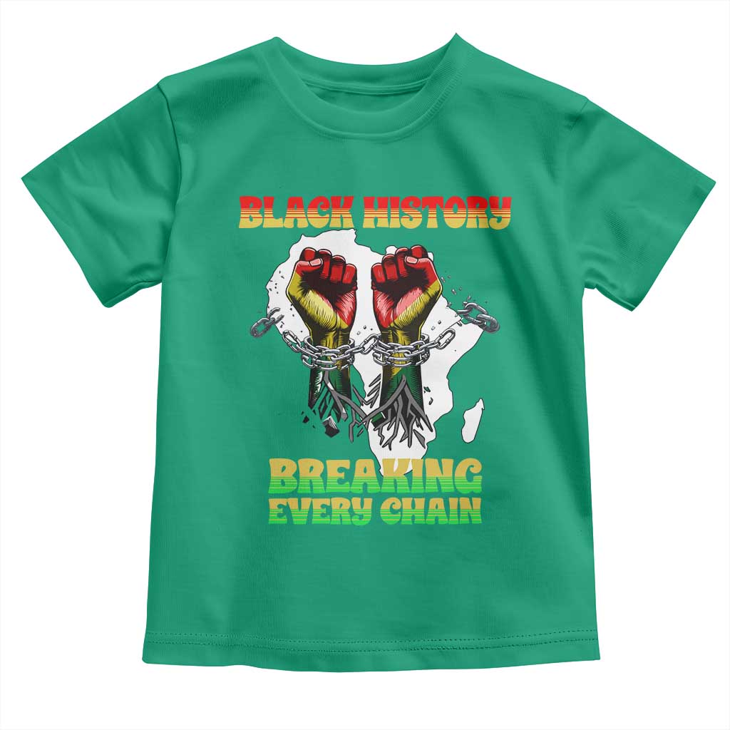 African American Civil Rights Gift Toddler T Shirt Breaking Every Chain - Wonder Print Shop