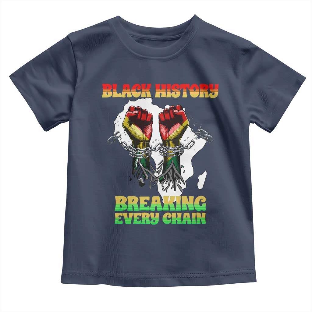 African American Civil Rights Gift Toddler T Shirt Breaking Every Chain - Wonder Print Shop