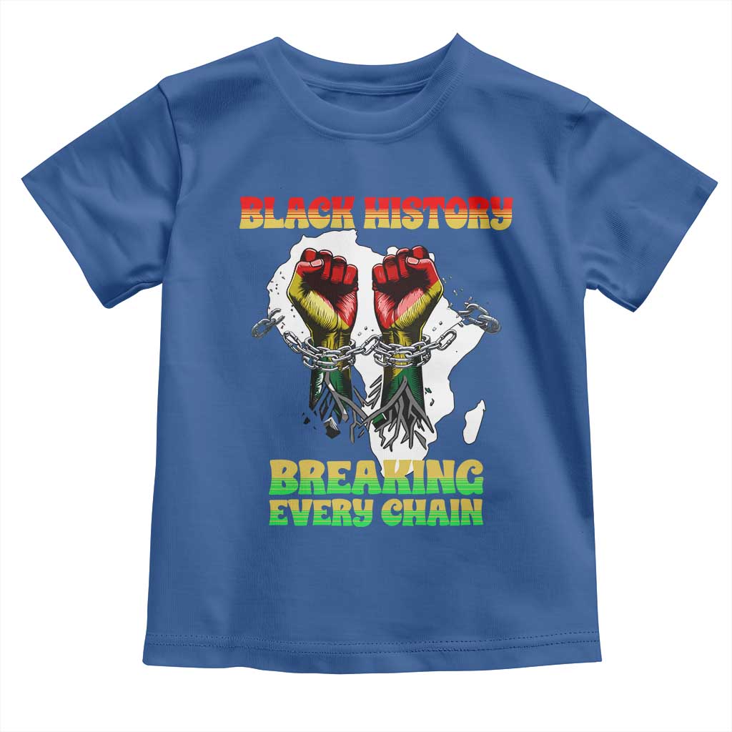 African American Civil Rights Gift Toddler T Shirt Breaking Every Chain - Wonder Print Shop