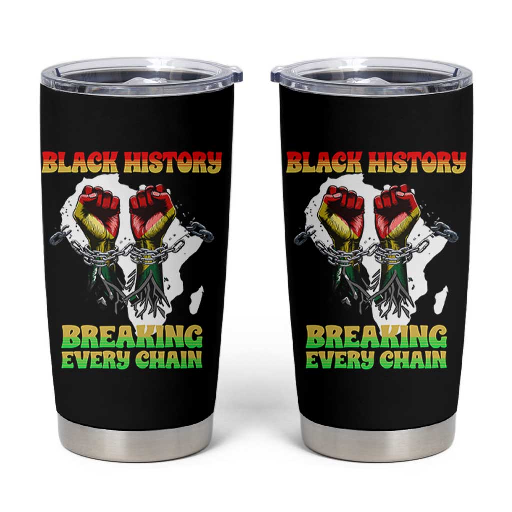 African American Civil Rights Gift Tumbler Cup Breaking Every Chain - Wonder Print Shop