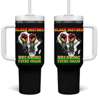 African American Civil Rights Gift Tumbler With Handle Breaking Every Chain - Wonder Print Shop