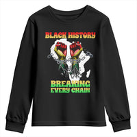 African American Civil Rights Gift Youth Sweatshirt Breaking Every Chain - Wonder Print Shop