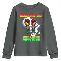 African American Civil Rights Gift Youth Sweatshirt Breaking Every Chain - Wonder Print Shop