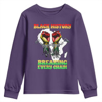 African American Civil Rights Gift Youth Sweatshirt Breaking Every Chain - Wonder Print Shop