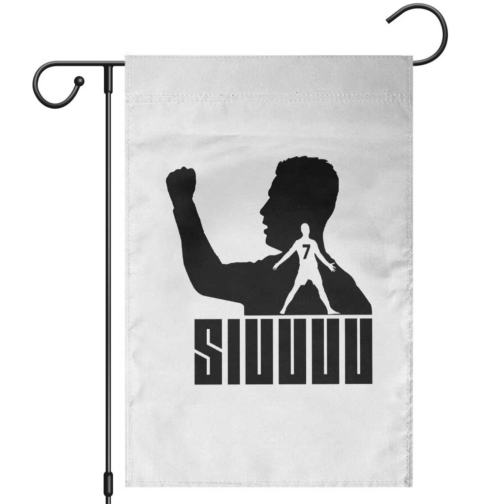 Siuuuu Number Seven Soccer Celebration Garden Flag Funny Sport Lovers Gift