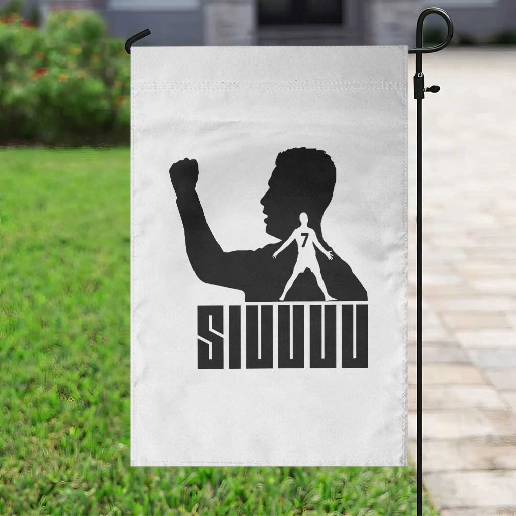 Siuuuu Number Seven Soccer Celebration Garden Flag Funny Sport Lovers Gift