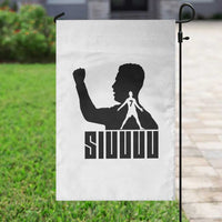 Siuuuu Number Seven Soccer Celebration Garden Flag Funny Sport Lovers Gift