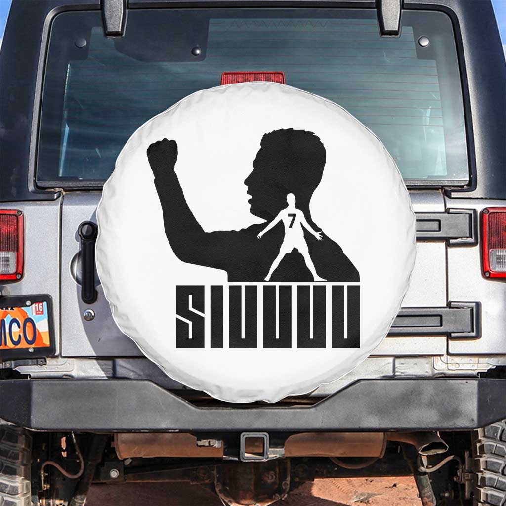 Siuuuu Number Seven Soccer Celebration Spare Tire Cover Funny Sport Lovers Gift