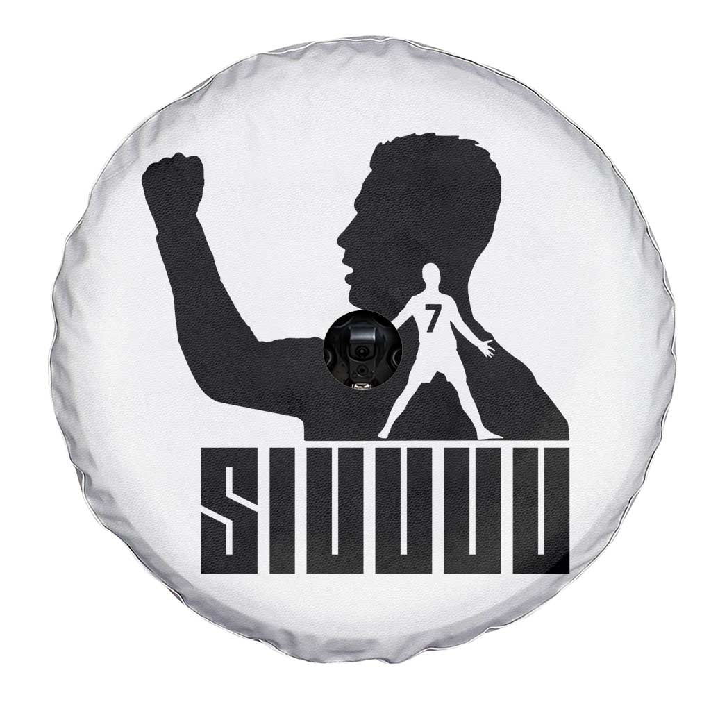 Siuuuu Number Seven Soccer Celebration Spare Tire Cover Funny Sport Lovers Gift
