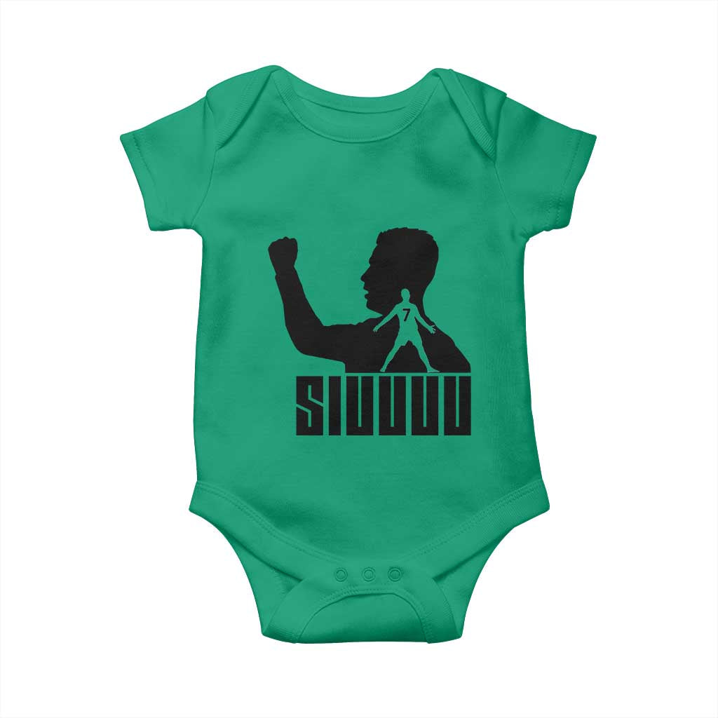 Siuuuu Number Seven Soccer Celebration Baby Onesie Funny Sport Lovers Gift