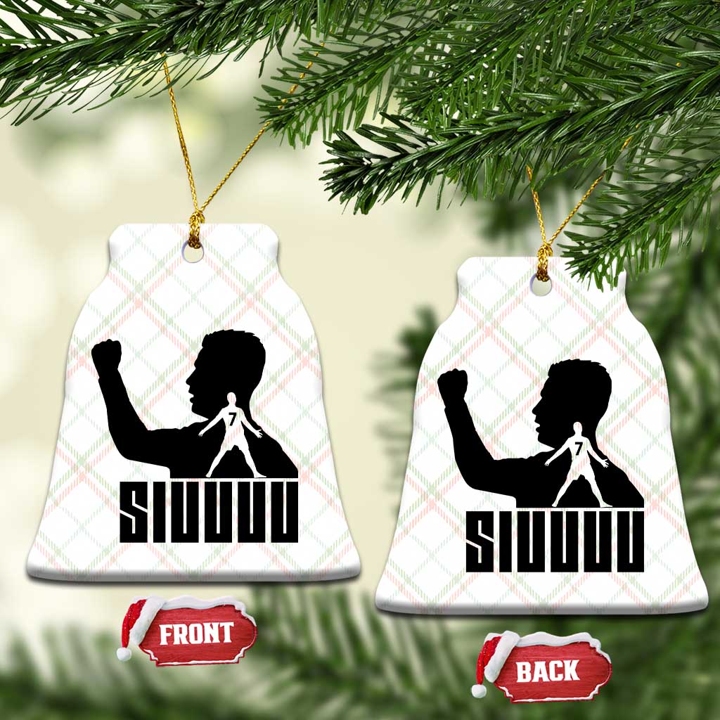 Siuuuu Number Seven Soccer Celebration Ceramic Ornament Funny Sport Lovers Gift