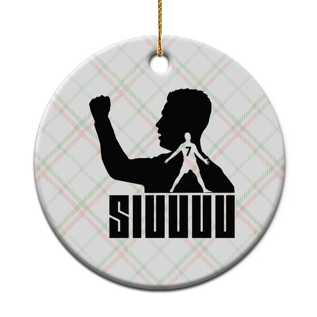 Siuuuu Number Seven Soccer Celebration Ceramic Ornament Funny Sport Lovers Gift