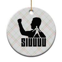 Siuuuu Number Seven Soccer Celebration Ceramic Ornament Funny Sport Lovers Gift