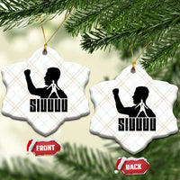 Siuuuu Number Seven Soccer Celebration Ceramic Ornament Funny Sport Lovers Gift