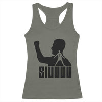 Siuuuu Number Seven Soccer Celebration Racerback Tank Top Funny Sport Lovers Gift
