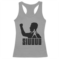 Siuuuu Number Seven Soccer Celebration Racerback Tank Top Funny Sport Lovers Gift