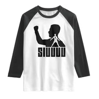 Siuuuu Number Seven Soccer Celebration Raglan Shirt Funny Sport Lovers Gift