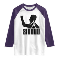 Siuuuu Number Seven Soccer Celebration Raglan Shirt Funny Sport Lovers Gift