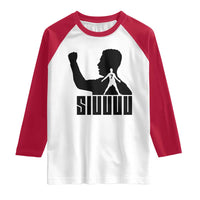Siuuuu Number Seven Soccer Celebration Raglan Shirt Funny Sport Lovers Gift