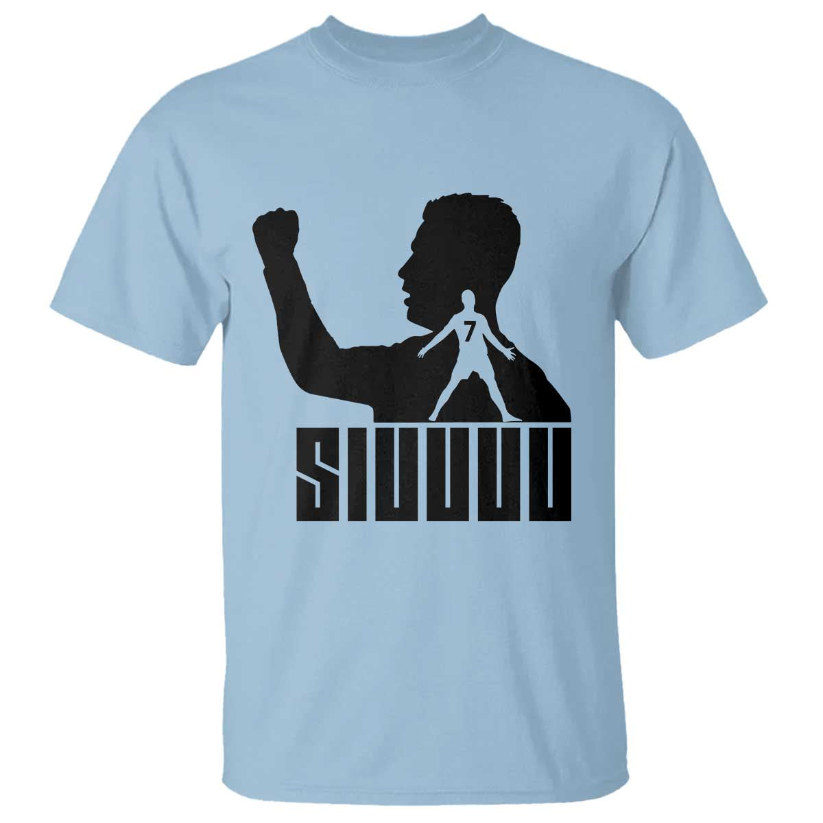 Siuuuu Number Seven Soccer Celebration T Shirt Funny Sport Lovers Gift
