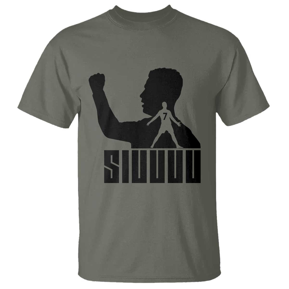 Siuuuu Number Seven Soccer Celebration T Shirt Funny Sport Lovers Gift