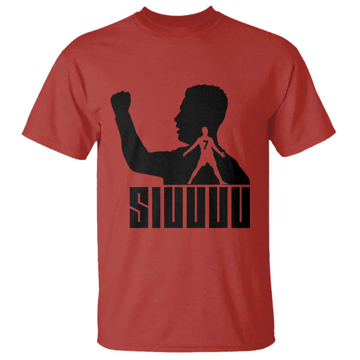 Siuuuu Number Seven Soccer Celebration T Shirt Funny Sport Lovers Gift