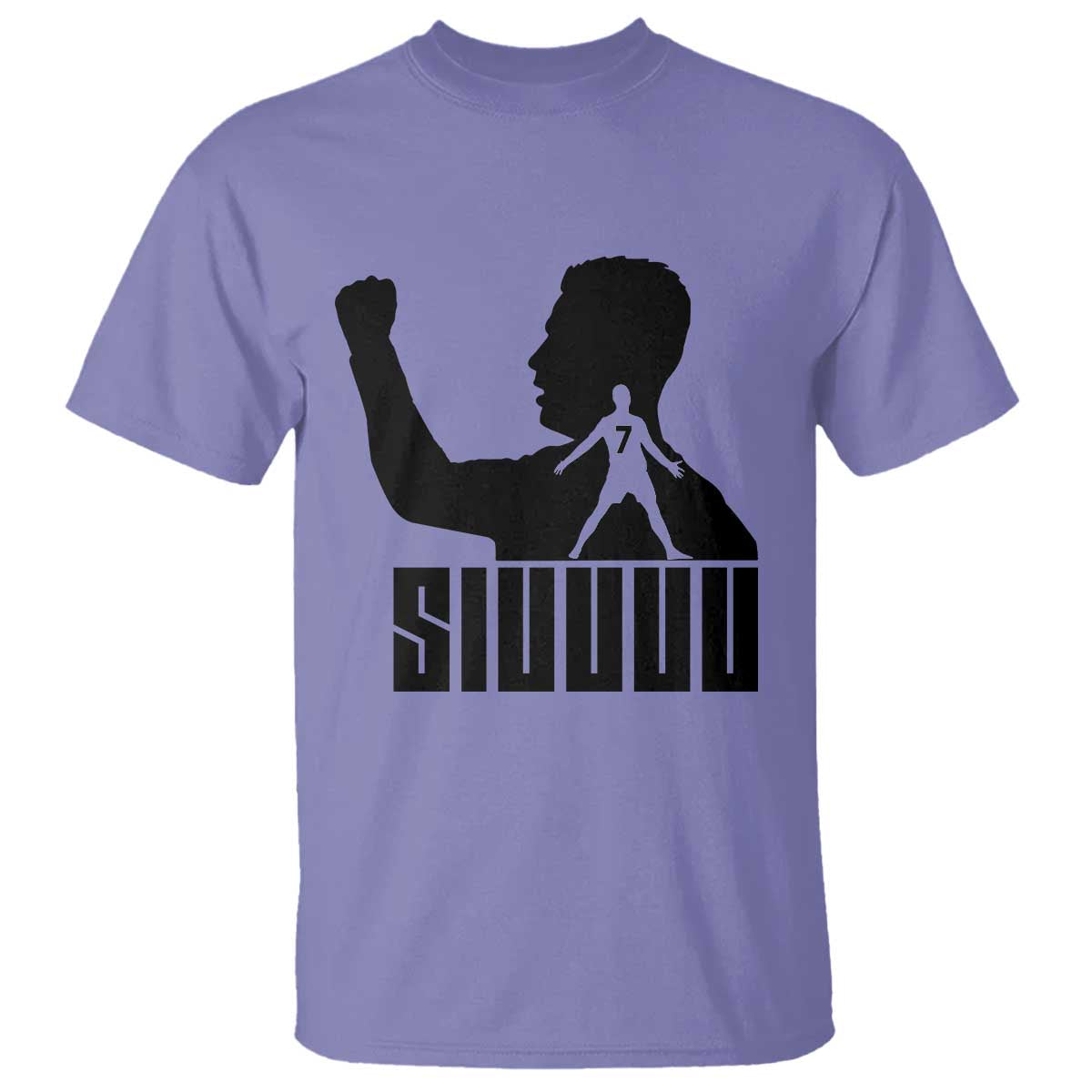 Siuuuu Number Seven Soccer Celebration T Shirt Funny Sport Lovers Gift