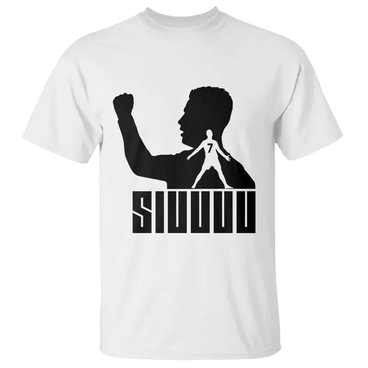 Siuuuu Number Seven Soccer Celebration T Shirt Funny Sport Lovers Gift