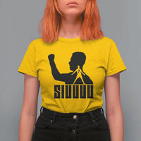 Siuuuu Number Seven Soccer Celebration T Shirt For Women Funny Sport Lovers Gift