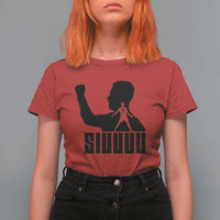 Siuuuu Number Seven Soccer Celebration T Shirt For Women Funny Sport Lovers Gift