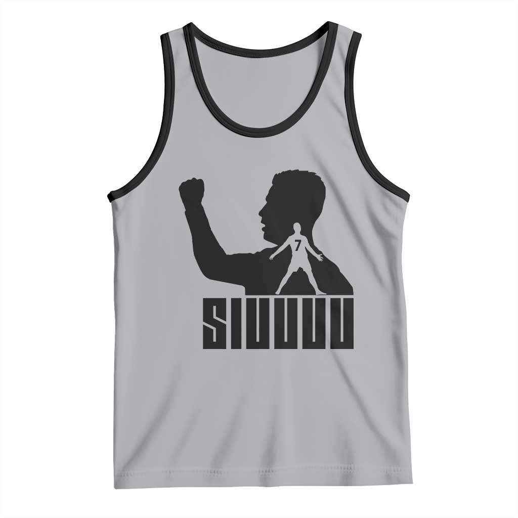 Siuuuu Number Seven Soccer Celebration Tank Top Funny Sport Lovers Gift