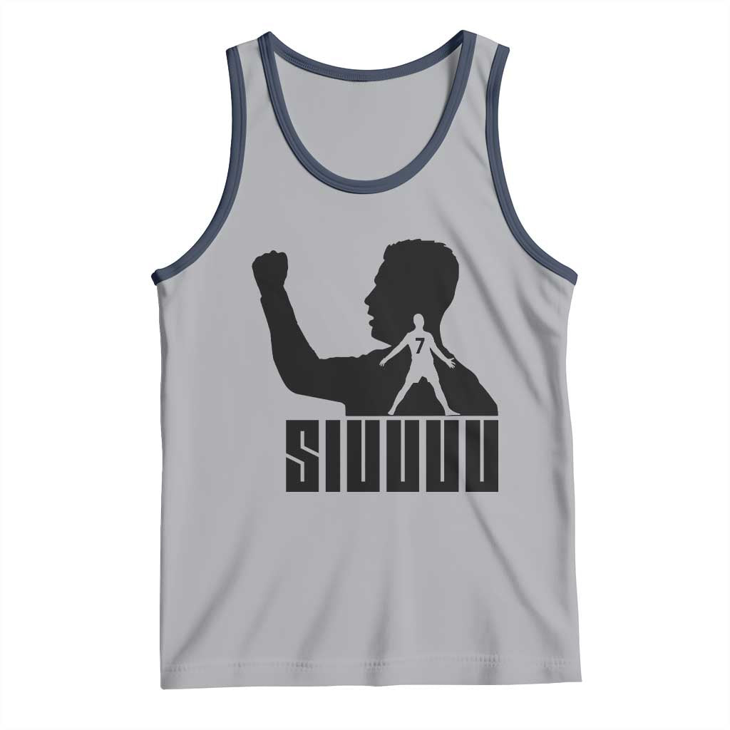 Siuuuu Number Seven Soccer Celebration Tank Top Funny Sport Lovers Gift