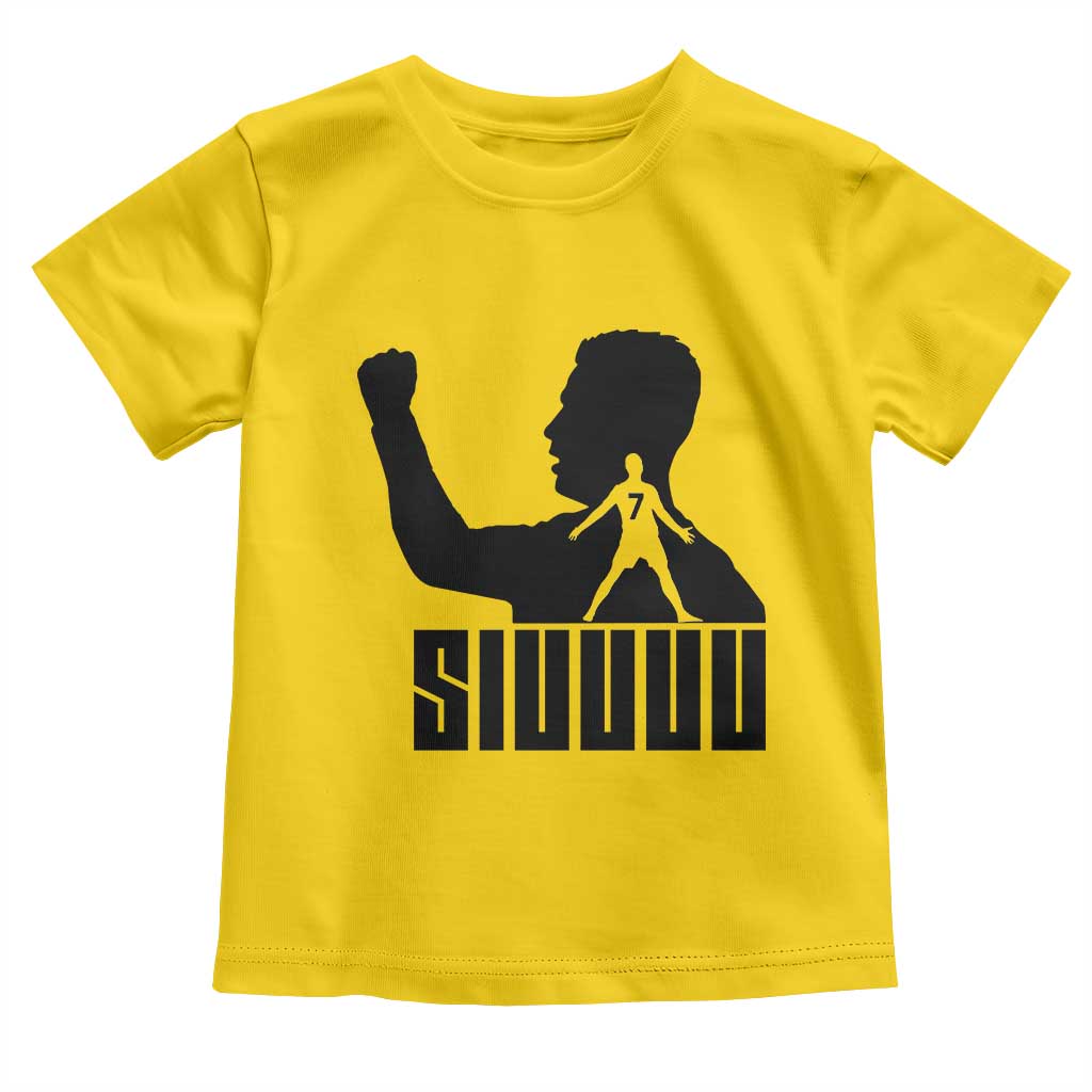 Siuuuu Number Seven Soccer Celebration Toddler T Shirt Funny Sport Lovers Gift