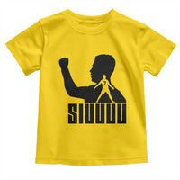 Siuuuu Number Seven Soccer Celebration Toddler T Shirt Funny Sport Lovers Gift