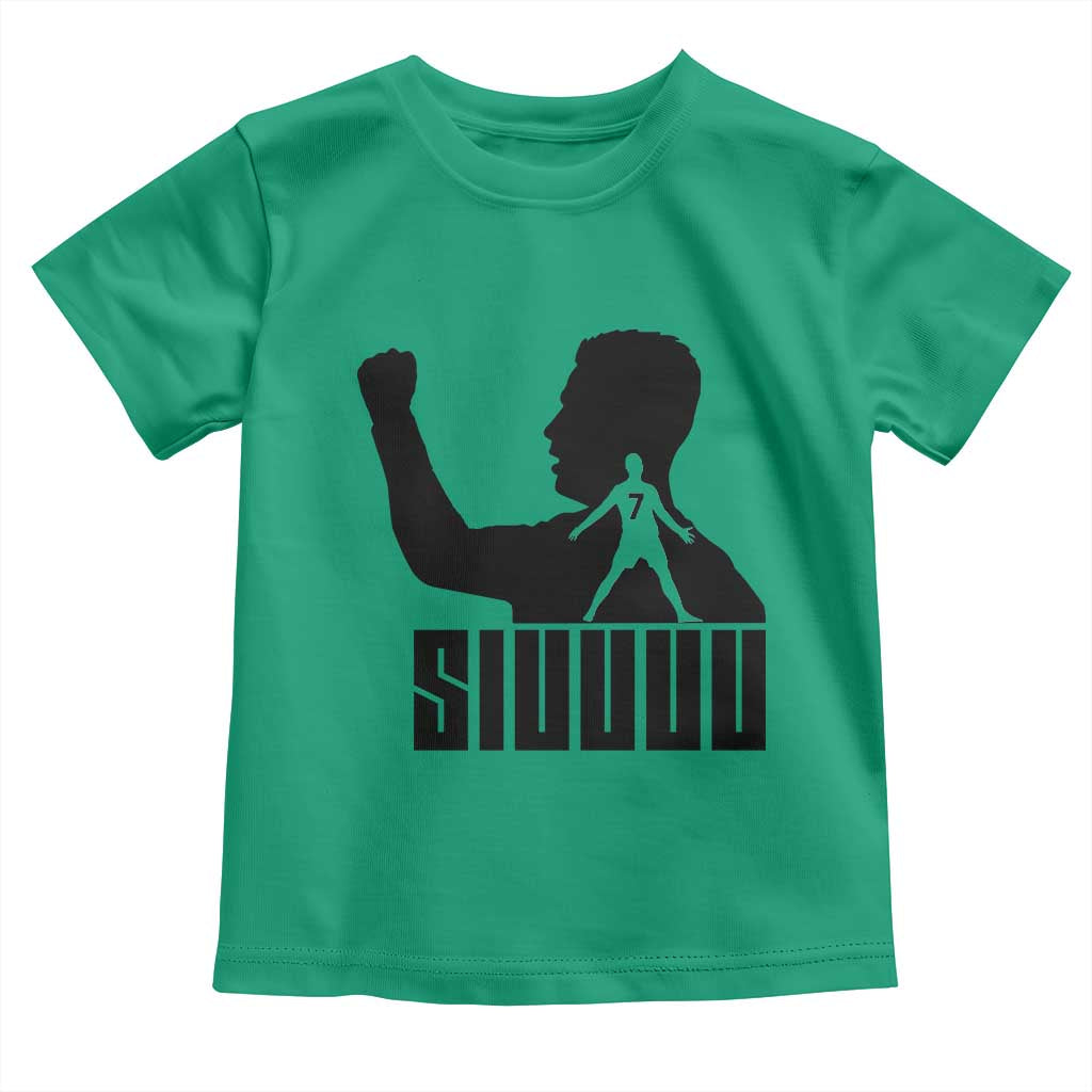 Siuuuu Number Seven Soccer Celebration Toddler T Shirt Funny Sport Lovers Gift