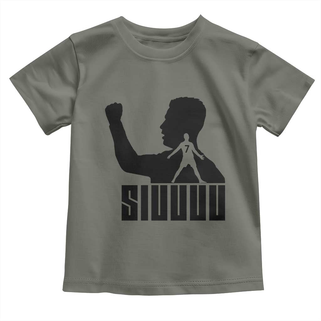 Siuuuu Number Seven Soccer Celebration Toddler T Shirt Funny Sport Lovers Gift