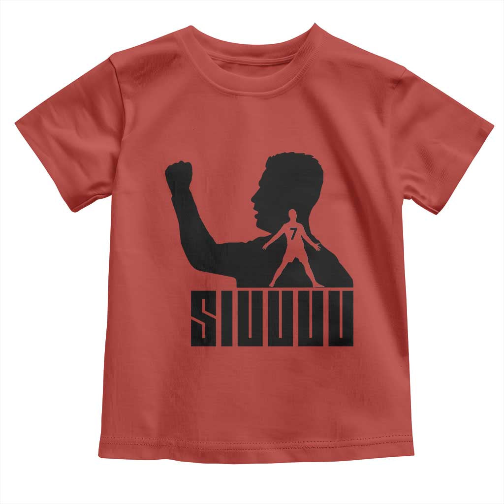Siuuuu Number Seven Soccer Celebration Toddler T Shirt Funny Sport Lovers Gift