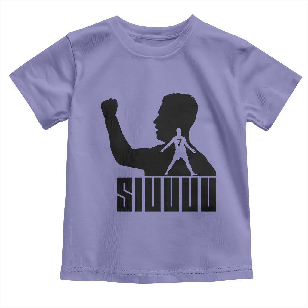 Siuuuu Number Seven Soccer Celebration Toddler T Shirt Funny Sport Lovers Gift