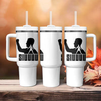 Siuuuu Number Seven Soccer Celebration Tumbler With Handle Funny Sport Lovers Gift