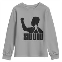 Siuuuu Number Seven Soccer Celebration Youth Sweatshirt Funny Sport Lovers Gift