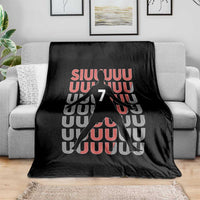 Siuuuu Soccer Celebration Throw Blanket Gift For Fans