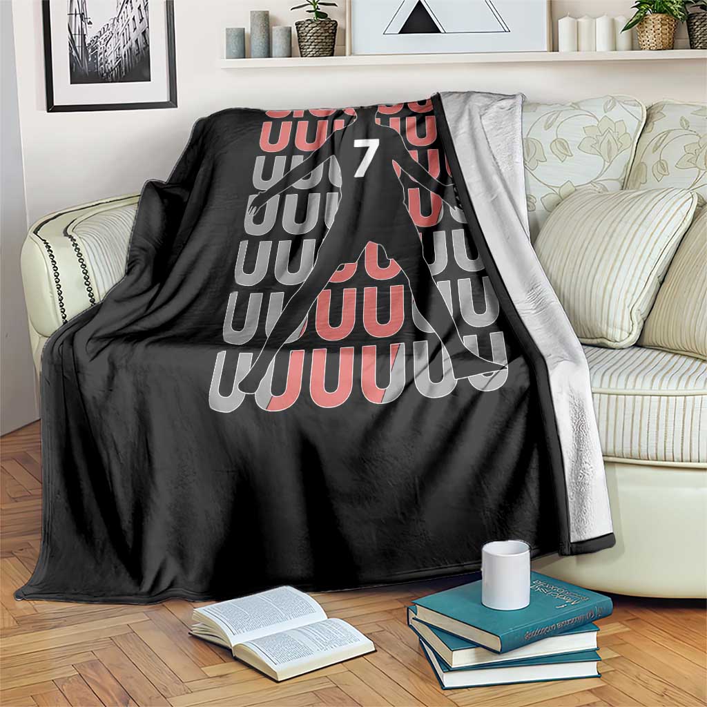 Siuuuu Soccer Celebration Throw Blanket Gift For Fans