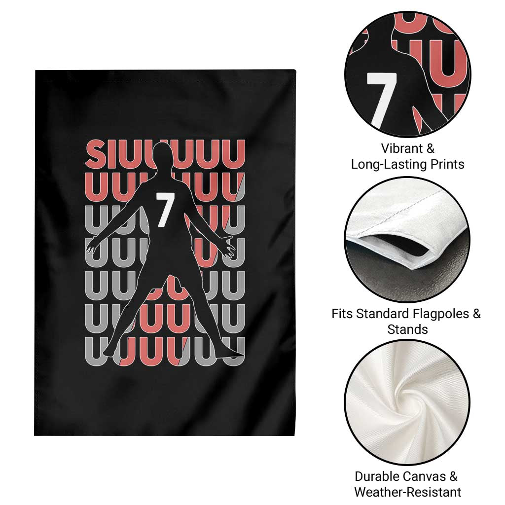 Siuuuu Soccer Celebration Garden Flag Gift For Fans