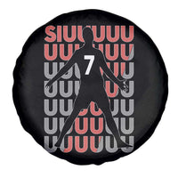 Siuuuu Soccer Celebration Spare Tire Cover Gift For Fans