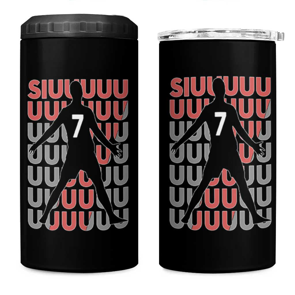Siuuuu Soccer Celebration 4 in 1 Can Cooler Tumbler Gift For Fans