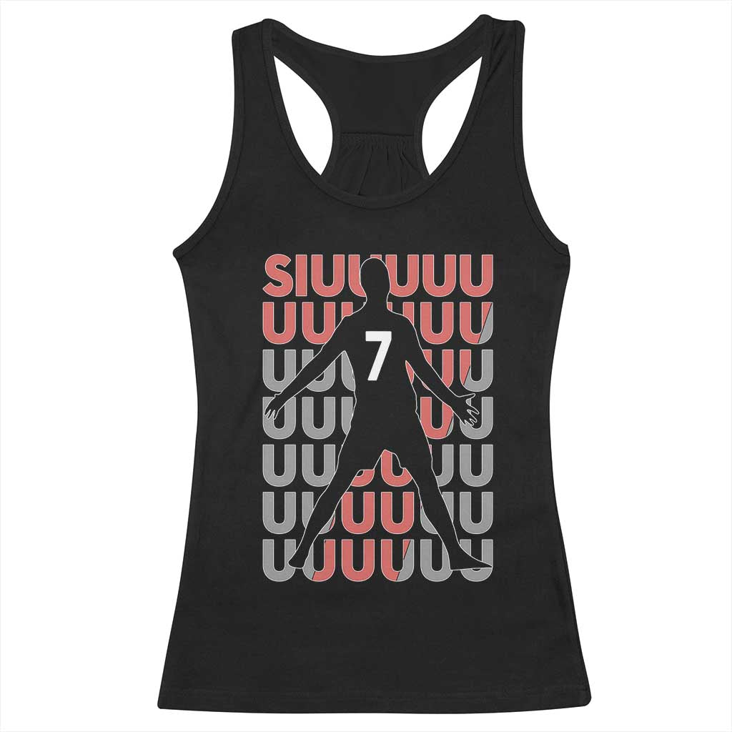 Siuuuu Soccer Celebration Racerback Tank Top Gift For Fans