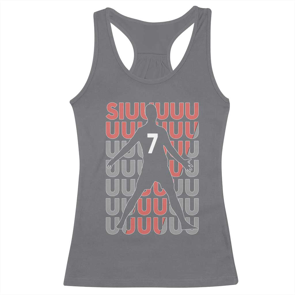 Siuuuu Soccer Celebration Racerback Tank Top Gift For Fans
